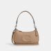 Coach Teri Shoulder Bag With Signature Quilting - Smooth Leather/Silver/Taupe