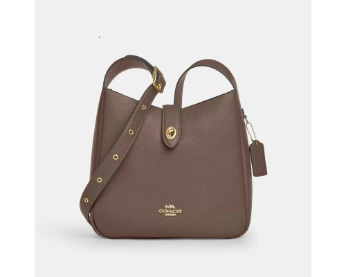 Coach Hadley Bucket Bag Small Dark Stone