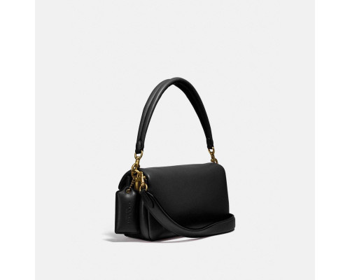 Coach Pillow Tabby Shoulder Bag 26 - Black/Brass