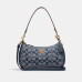 Coach Teri Shoulder Bag In Signature Chambray - Gold/Denim Multi