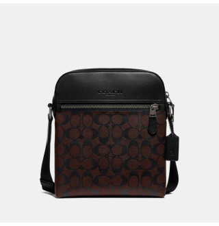 Houston Flight Bag In Signature Canvas - Dark Brown