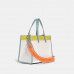 Coach Field Tote 30 With Badge - Chalk/KeyLime/Aqua