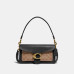 Coach Tabby Shoulder Bag 26 With Signature Canvas - Brass/Tan black