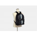 Coach West Backpack In Signature Canvas With Varsity Stripe - Gunmetal/Charcoal/Denim/Chalk
