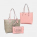 Coach Reversible City Tote In Signature Canvas - Khaki/Peony Light