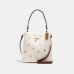 Coach Small Town Bucket Bag With Heart Floral Print - Im/Chalk Multi/Wine