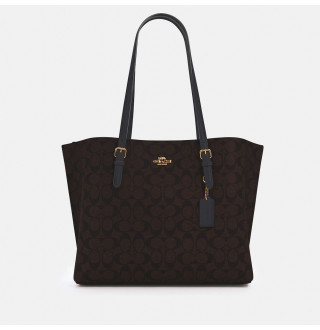 Mollie Tote In Signature Canvas - Im/Brown Black