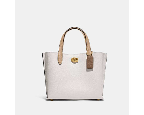 Coach Willow Tote 24 In Colorblock - B4/Chalk Multi Coach Willow Tote 24 In Colorblock - B4/Chalk Multi