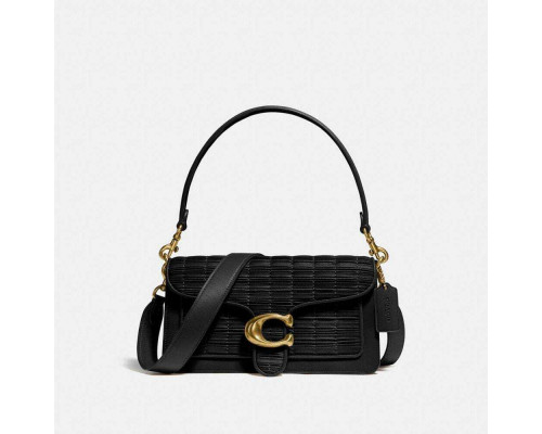 Coach Tabby Shoulder Bag 26 With Pleating - Brass/Black Coach Tabby Shoulder Bag 26 With Pleating - Brass/Black