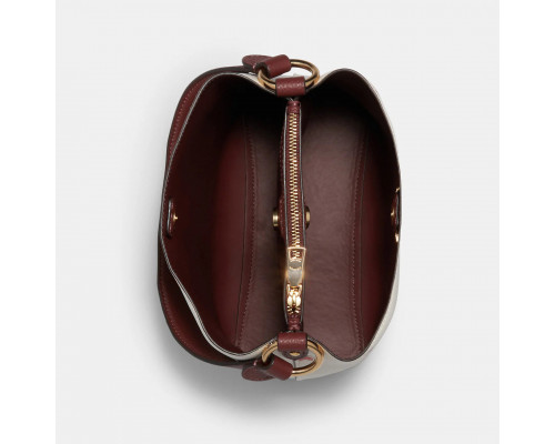 Coach Small Town Bucket Bag With Heart Floral Print - Im/Chalk Multi/Wine Coach Small Town Bucket Bag With Heart Floral Print - Im/Chalk Multi/Wine