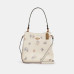 Coach Small Town Bucket Bag With Dandelion Floral Print - Im/Chalk Light Saddle