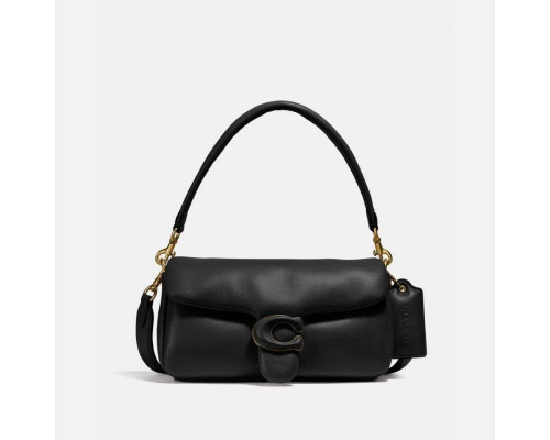 Coach Pillow Tabby Shoulder Bag 26 - Black/Brass