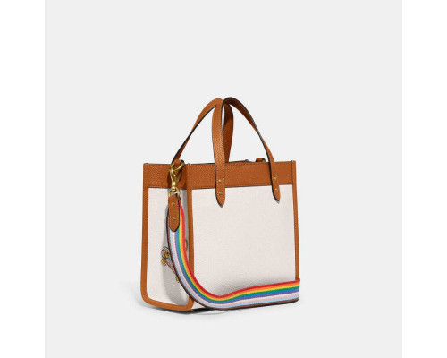 Coach Field Tote 22 With Patches - B4/Chalk Multi Coach Field Tote 22 With Patches - B4/Chalk Multi
