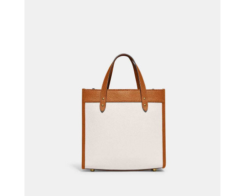 Coach Field Tote 22 With Patches - B4/Chalk Multi Coach Field Tote 22 With Patches - B4/Chalk Multi