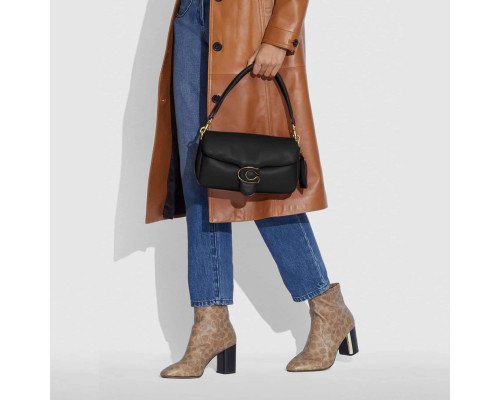 Coach Pillow Tabby Shoulder Bag 26 - Black/Brass