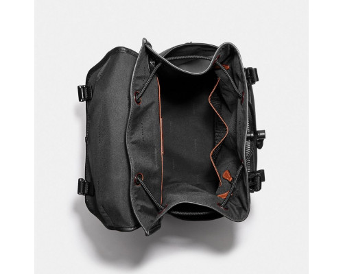 Coach League Flap Backpack - Black Coach League Flap Backpack - Black