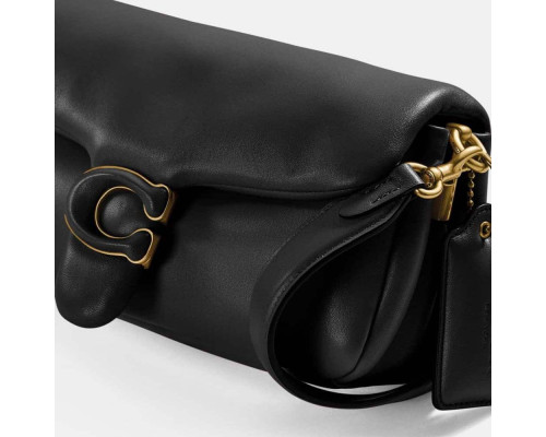 Coach Pillow Tabby Shoulder Bag 26 - Black/Brass