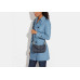 Coach Teri Shoulder Bag In Signature Chambray - Gold/Denim Multi