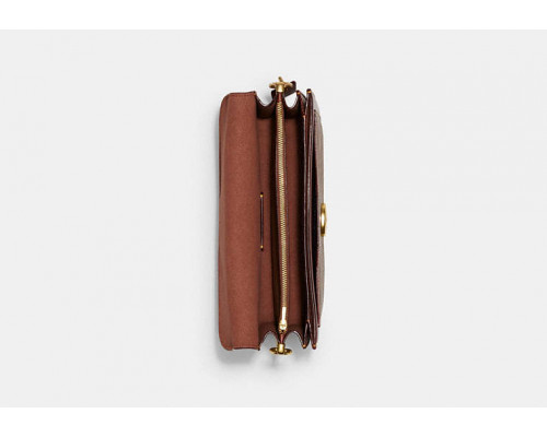 Coach Tabby Shoulder Bag 26 In Signature Canvas - Brass/Tan/Rust