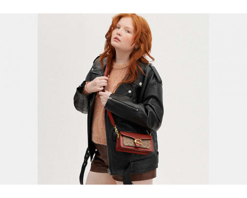 Coach Tabby Shoulder Bag 20 In Signature Canvas - Brass/Tan/Rust Coach Tabby Shoulder Bag 20 In Signature Canvas - Brass/Tan/Rust