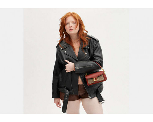 Coach Tabby Shoulder Bag 20 In Signature Canvas - Brass/Tan/Rust Coach Tabby Shoulder Bag 20 In Signature Canvas - Brass/Tan/Rust