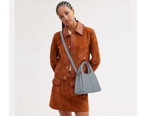 Coach Lana Shoulder Bag 23 - Silver/Grey Blue Coach Lana Shoulder Bag 23 - Silver/Grey Blue