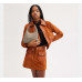 Coach Lana Shoulder Bag 23 In Signature Jacquard - Brass/Cocoa Burnished Amb