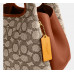 Coach Lana Shoulder Bag 23 In Signature Jacquard - Brass/Cocoa Burnished Amb