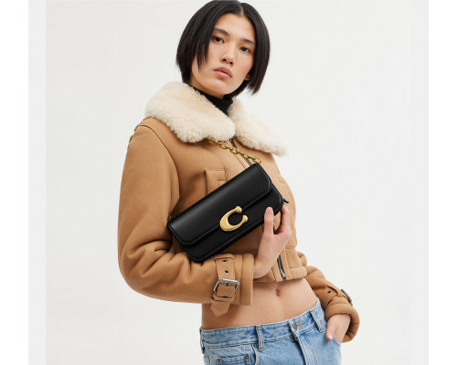 Coach Idol Bag 23 - Brass/Black Coach Idol Bag 23 - Brass/Black