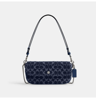 Brook Flap Chain Bag In Signature Denim