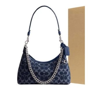 CAM27 Juliet Shoulder Bag In Signature Denim Deep Blue